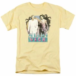 Miami Vice 80s Love T Shirt Mens Licensed Classic TV Show Ricardo James Banana - Picture 1 of 2