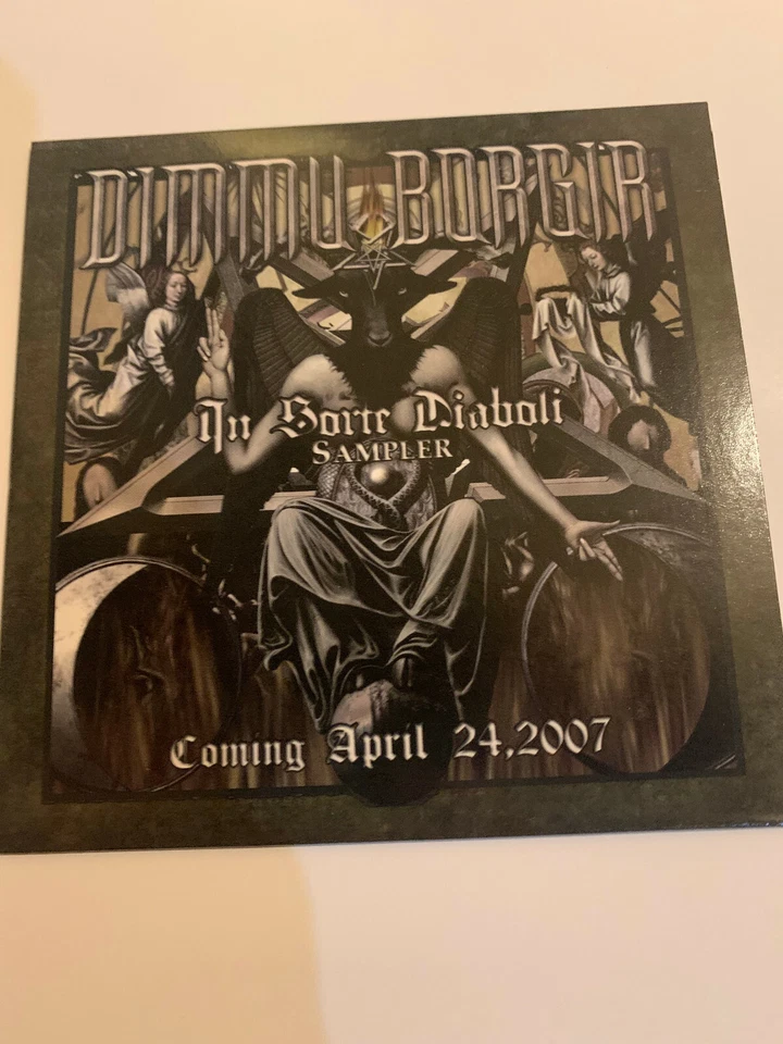  Dimmu Borgir ‎ In Sorte Diaboli 2 Track Sampler 2007 Black Metal Rare Near Mint Foto 1 de 3