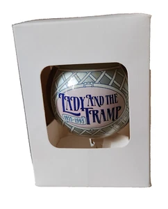 Disney Lady and the Tramp Christmas Ornament Glass Ball Vintage - Picture 1 of 4