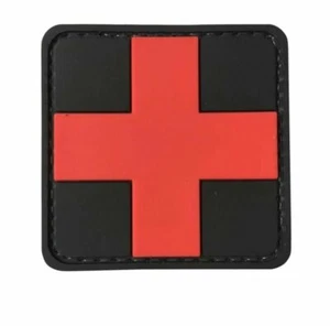 Parche de Primeros Auxilios Medical Cruz Roja Símbolo Goma PVC EMT Medic con Cierre de Gancho - Imagen 1 de 3
