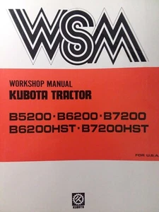 Kubota B5200 B6200 B7200 engranaje y chasis de tractor hidráulico manual de taller de reparación - Imagen 1 de 4