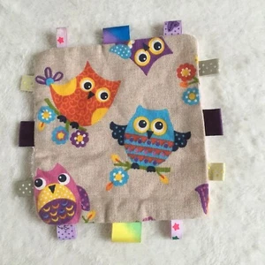 Owl Taggie Small Comforter Blankie Doudou Soother Soft Lovely to Feel - Picture 1 of 4
