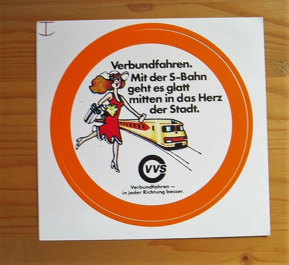 Aufkleber "Verbundfahren..." Sammlerstück selten aus den 80er Jahren - Bild 1 von 1