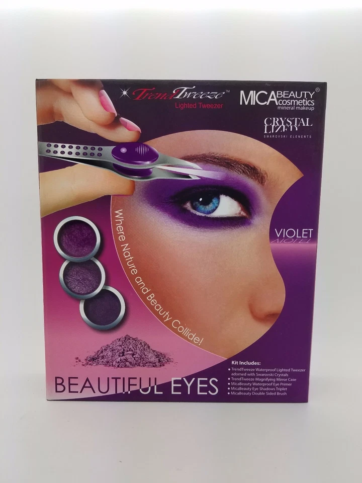 Kit de Maquillaje Mineral Cosméticos Mica Beauty: Imprimación de Ojos, Sombra de Ojos, Cepillo, Pinza Foto 1 de 1