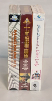 :  🎬 Tom Selleck VHS Collection – 3 Movies – NEW Sealed - Image 1 of 4