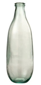 Flaschenvase Tischvase Blumenvase transparent Glas Blumengesteck Dekoration - Bild 1 von 4