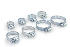 40-Pc Adjustable 1/2" to 1-1/2" Clamp Sizes Worm Gear Hose Clamp Assortment Set - Bild 1 von 3