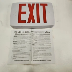 NEW Lithonia Lighting LED Exit Sign, LQM P W 3R 120/277V Open package - Picture 1 of 6