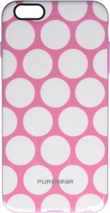 PureGear Motif Series Case for iPhone 6 Plus/6s Plus, Pink/White Dot - Picture 1 of 9