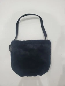 Neu ohne Etikett Beams Demi Luxe kleine Umhängetasche Handtasche marineblau Kunstfell 58 $ FF79 - Bild 1 von 2