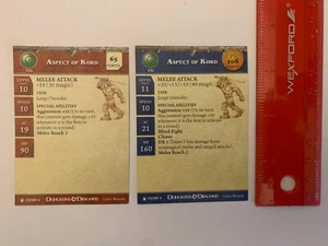 D&D Minis - Aspect of Kord - SOLO TARJETAS - Underdark 13/60 - Raro - Imagen 1 de 2