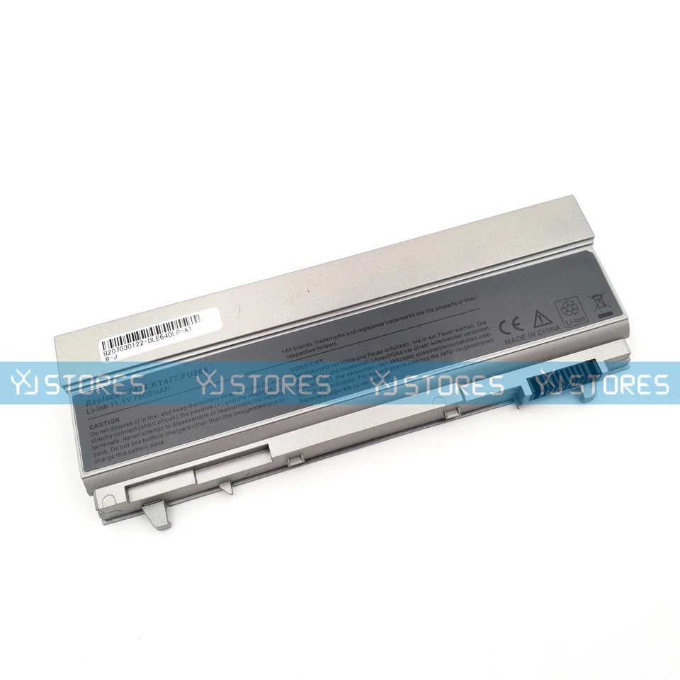 Batería de 9 celdas para Dell Latitude E6400ATG E6410 E6500 E6510 Precision M2400 M4500 Foto 1 de 4