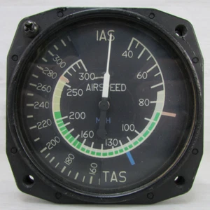 Indicador de velocidad Cessna True Airspeed C661041-0103 FAA TSO C2b Mfg P/N 27-001-3C9 de colección - Imagen 1 de 15