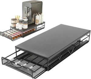 Coffee Pod Holder Storage Drawer, Compatible with Nespress-o Coffee Pods Kitchen - Picture 1 of 8
