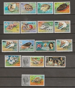 COOK ISLANDS / AITUTAKI 1978 SG O1/O16 USED - Picture 1 of 1