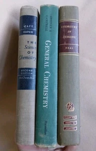 Vintage School Book Lot Chemistry In Nursing General Chemistry The Science Of... - Picture 1 of 23