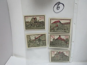 Lote de dinero de emergencia "Stadt Aschersleben Pf." (5 uds.) caja registradora    WY1027 - Imagen 1 de 2