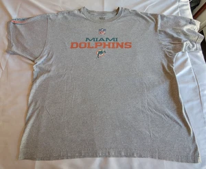 Vintage Miami Dolphins NFL Reebok T-Shirt XL grau Classic Logo Tee AFC East - Bild 1 von 8