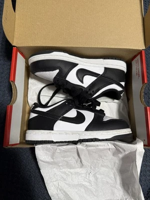 Nike Dunk Low PS Panda Negro Blanco Talla 10C Niño Pequeño Niños Grandes Tenis Foto 1 de 4