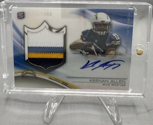 KEENAN ALLEN Rookie Auto 2013 Topps Platinum rifrattore patch malato SP/1000 RPA - Foto 1 di 2