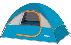 Tienda de Campamento 2 Personas, Tienda Impermeable a Prueba de Viento con Mosca de Lluvia Fácil Configuración-Por... - Imagen 1 de 9
