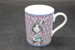 Williams Sonoma Taza de Café Conejito Bufanda a Cuadros Invierno Pascua Conejo Taza de Café - Imagen 1 de 6