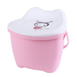 Taburete de almacenamiento de plástico contenedor de almacenamiento multiusos con mango para - Imagen 1 de 12