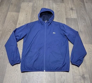 Lacoste ' Hooded Lightweight ' Jacket - Mens Medium ( 4 ) - Navy Blue - Picture 1 of 7