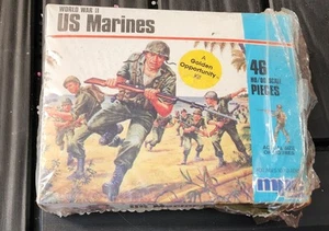 Vintage 1982 MPC World War II US Marines Model Figures Kit No. 1-6007 CHARITY - Picture 1 of 4