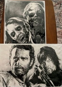 The Walking Dead Print 17x11 Set Of 2 - Picture 1 of 3