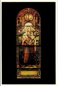 Cartolina 4x6 St. Mark Tiffany Studio VETRO COLORATO Blandford Church - Foto 1 di 2