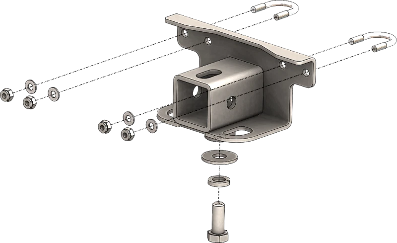 KFI compatible con 16+ Yamaha Kodiak 700 4x4/ 09-14 Grizzly 550/ 07-18 Grizzly 700 2 pulgadas Foto 1 de 1