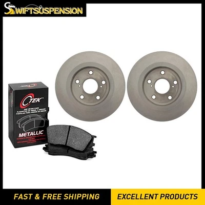 C-Tek Rear Disc Brake Pad Set Disc Brake Rotor 3 PCS for 2011-2014 Scion tC - Image 1 of 4
