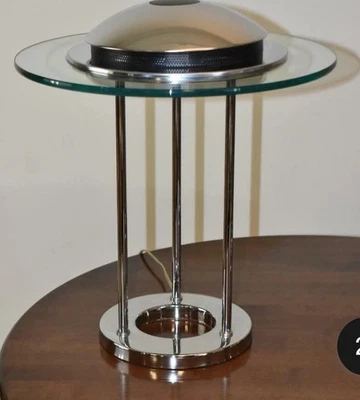 Robert Sonneman For George Kovacs 1987 Saturn Saucer Table Lamp   - Image 1 of 4