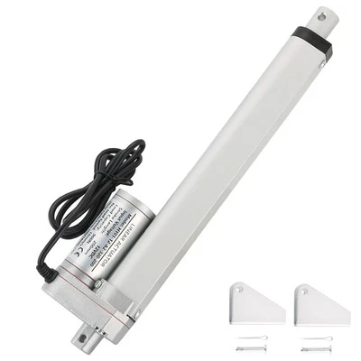 DC12V 8inch Stroke Linear Actuator with Mounting Bracket 900N(202lbs) Maximum... - Image 1 of 4
