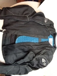 Men's - Joe Rocket Padded Mesh Motorcycle Jacket, Size S, Black 🔈 Repair/Parts  - Foto 1 di 10