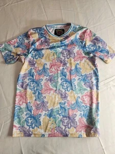 Flower Shirt Mens S  All Over Print Abstract Floral  Casual Top - Picture 1 of 3