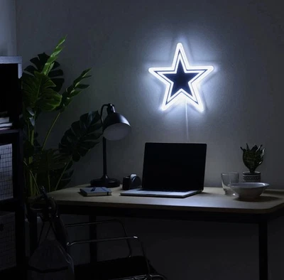 Dallas Cowboys 15" Neon Light Up Team Logo Sign. FOCO — 第 1/3 张图片