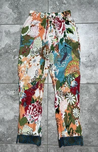 Sudara Punjammies Rayon Lounge PJ Pull On Hose Schlafanzug Blumen Boho Hippie XS - Bild 1 von 14