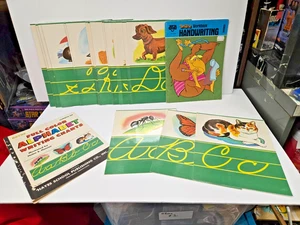 Vintage Home School Classroom Hayes Kursiv Schreibset Plakate Lernkarten 1968 - Bild 1 von 7