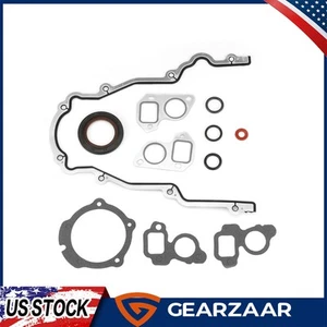 Front Timing Cover Gasket Set For GM LS1 4.8L 5.3L 5.7L NEW 89060436 Aluminum - Picture 1 of 9