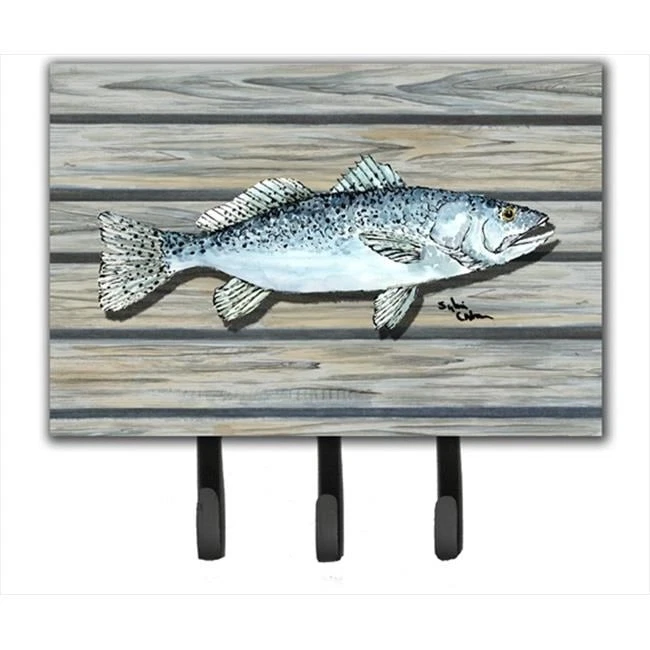Carolines Treasures 8494TH68 6 x 9 In. Fish Speckled Trout Leash or Key Holder - Image 1 of 1