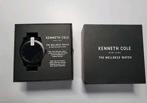 KENNETH COLE New York THE WELLNESS WATCH Black Men Open Box - Picture 1 of 6