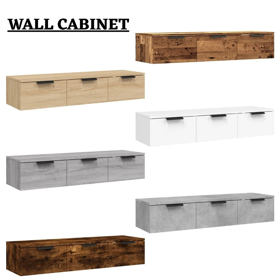 Mueble de Pared Unidad de TV Flotante Soporte Medios Gabinete de Almacenamiento Muebles de Salón Foto 1 de 1