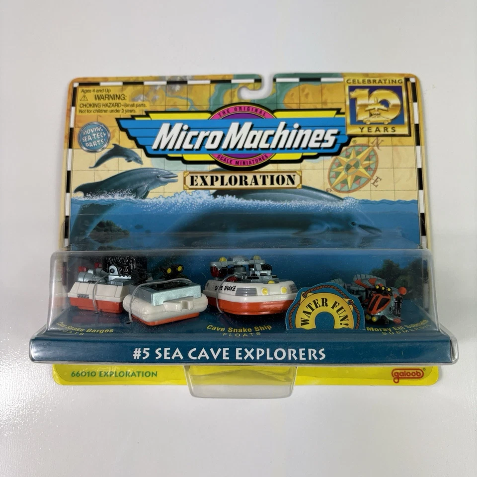 老式 1996 年微型机器探索 Galoob #5 海洞探险者全新 — 第 1/4 张图片