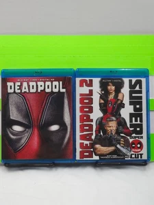 DISNEY MARVEL DEADPOOL DOUBLE FEATURE 1 2 SUPER DUPER CUT RYAN REYNOLDS BLU RAY - Picture 1 of 4