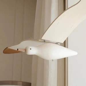 Wandbehang Fliegende Holz Möwe Vogel Holz Kind Kreativ Haus Garten Hof Deko - Bild 1 von 12