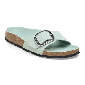 Sandalias Birkenstock Madrid Hebilla Grande Para Mujer Alto Brillo Surf Verde - Imagen 1 de 7