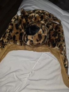 Leopard weiche warme Mütze Größe L - Bild 1 von 4