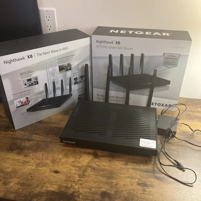 Netgear Nighthawk X8, AC5300 R8500 Wireless Router Tri-band Wifi Router -TESTED - Image 1 of 4